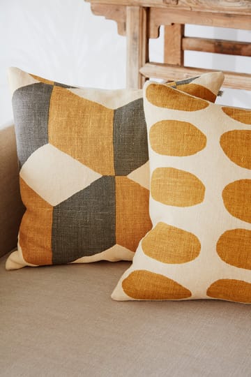 Assim putetrekk 50 x 50 cm - Light beige-spicy yellow - Chhatwal & Jonsson