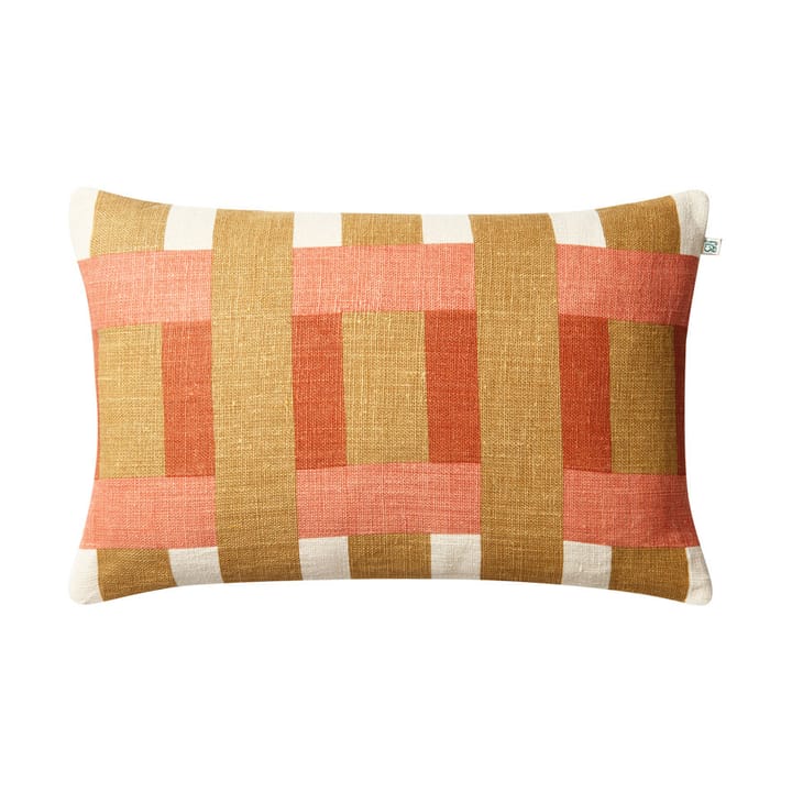 Benaras putetrekk 40x60 cm - Khaki-rose-apricot orange - Chhatwal & Jonsson