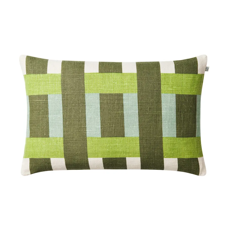 Benaras putetrekk, Cactus green-lime-aqua, 40x60 cm Chhatwal & Jonsson