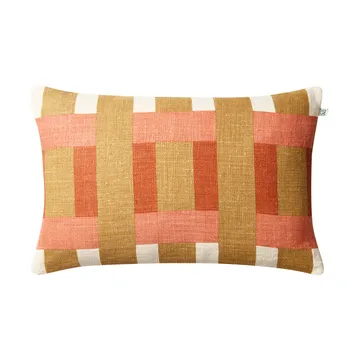 Benaras putetrekk - Khaki-rose-apricot orange, 40x60 cm - Chhatwal & Jonsson
