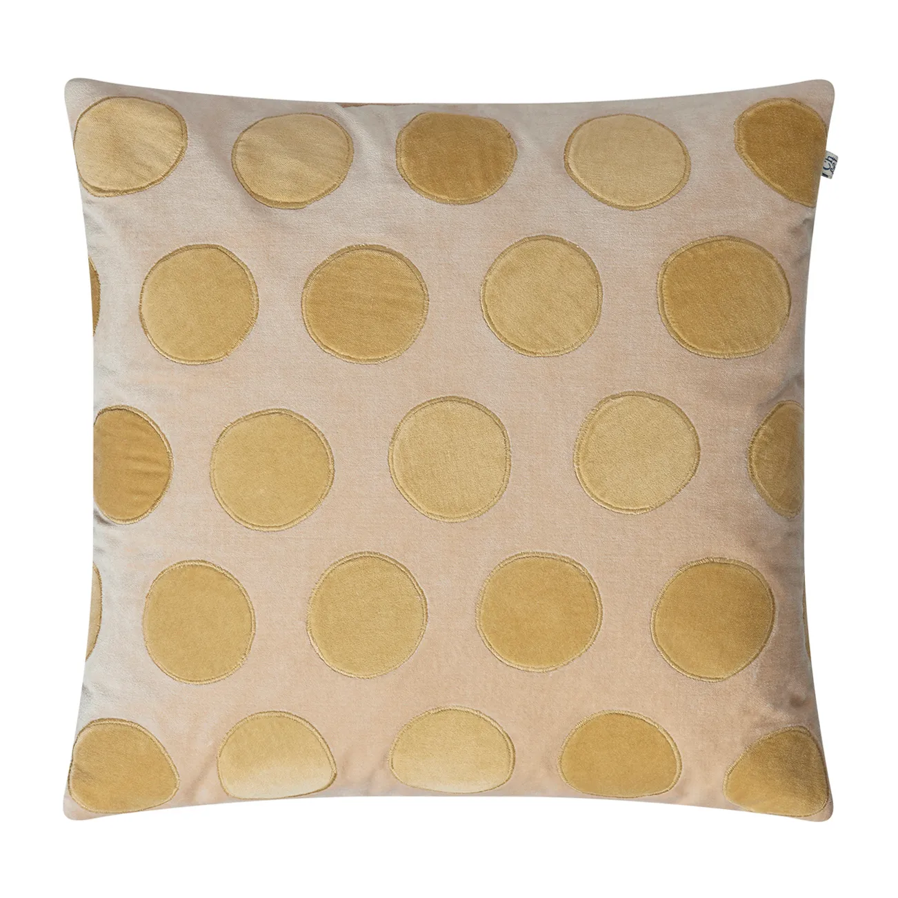 Circle putetrekk 50x50 cm, Beige-spicy yellow Chhatwal & Jonsson