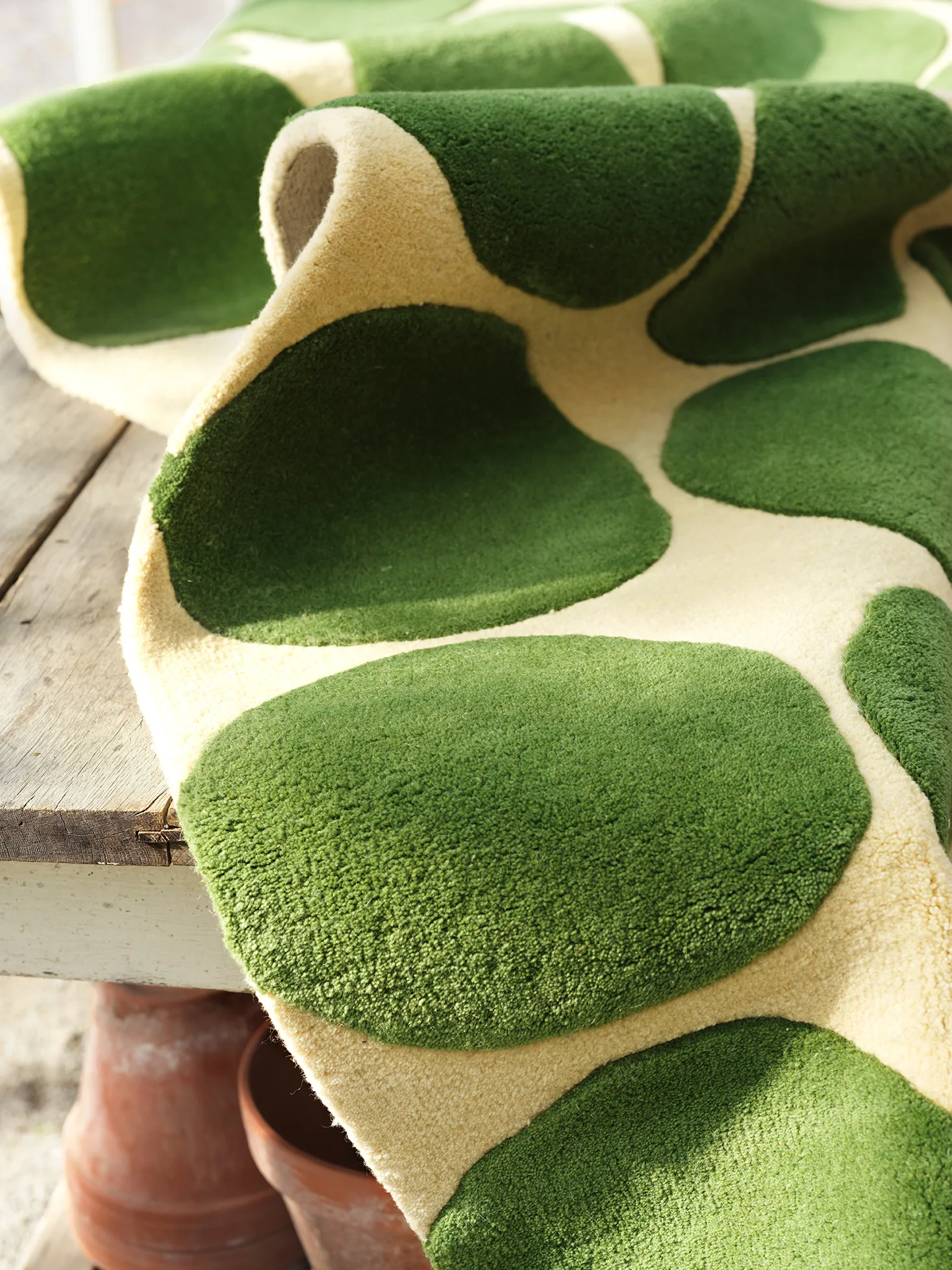 Dots teppe, Khaki-cactus green 180 x 270 cm Chhatwal & Jonsson