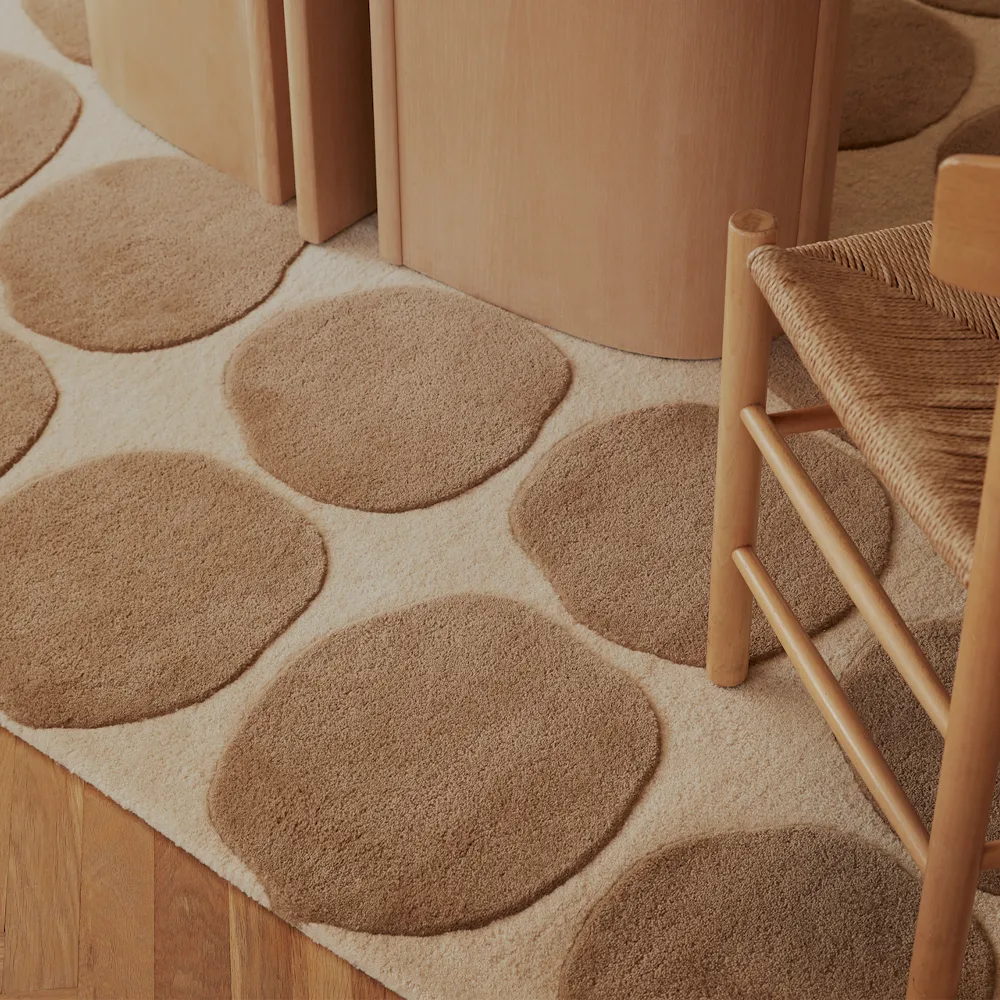 Dots teppe, light khaki/light beige, 180 x 270 cm Chhatwal & Jonsson