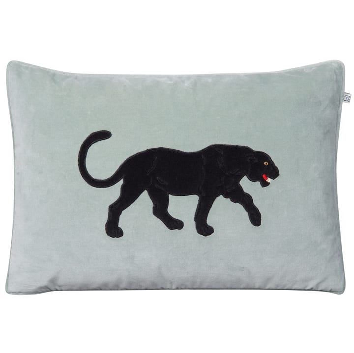 Embroidered Black Panther putevar 40x60 cm - Aqua - Chhatwal & Jonsson