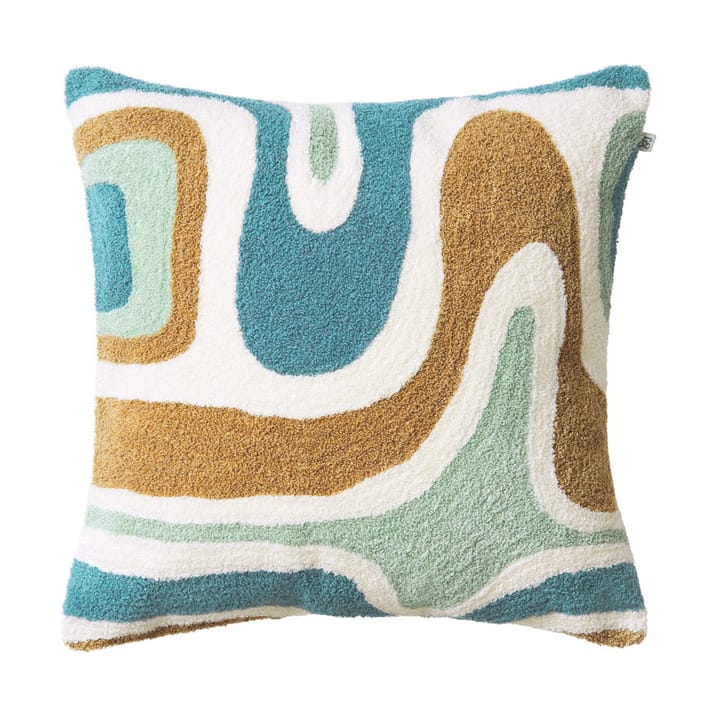 Godavari putetrekk 50x50 cm - Heaven blue-aqua-sand-offwhite - Chhatwal & Jonsson
