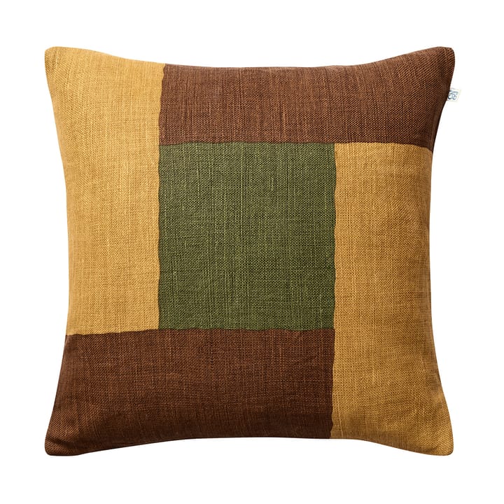 Halo putetrekk 50 x 50 cm - Taupe-Spicy Yellow-Cactus Green - Chhatwal & Jonsson