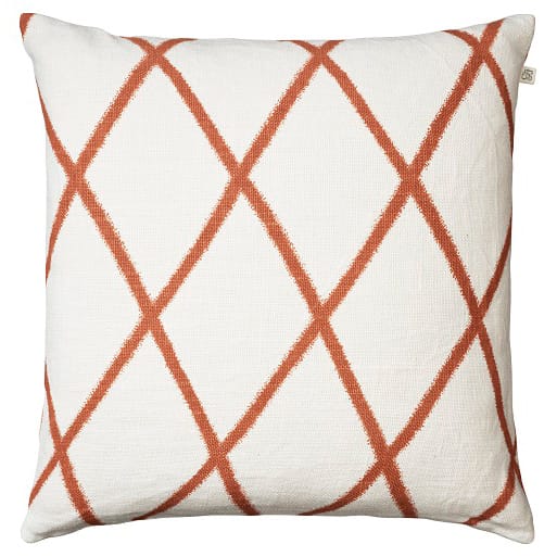 Ikat Orissa putevar 50x50 cm - Off white-oransje - Chhatwal & Jonsson