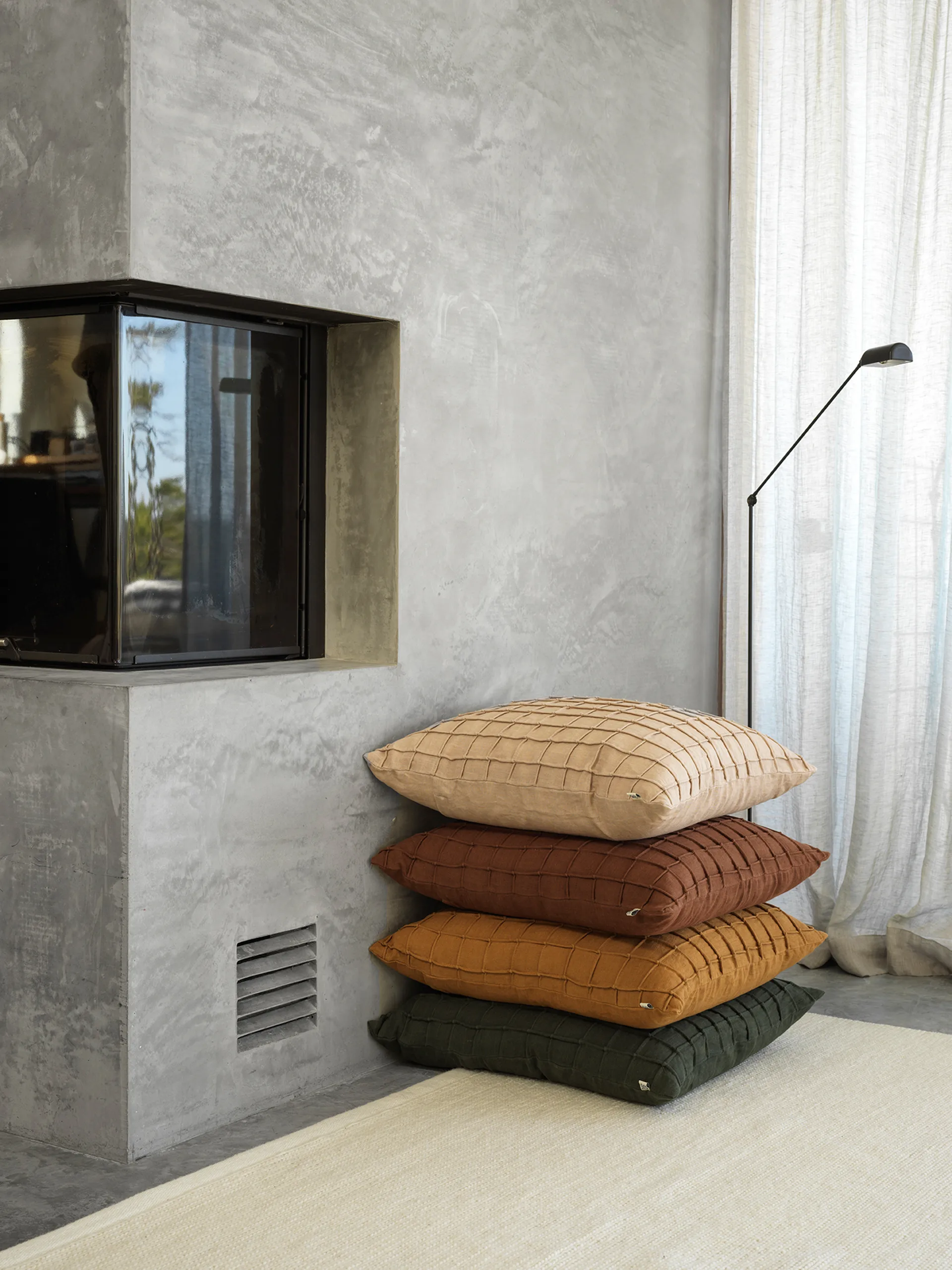 Jammu putetrekk 50 x 50 cm, Cognac Chhatwal & Jonsson