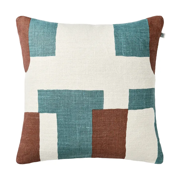 Jay putetrekk - Terracotta-heaven blue, 50x50 cm - Chhatwal & Jonsson