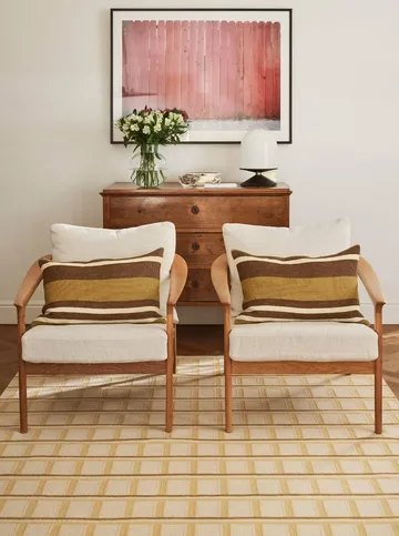 Mysore ullteppe - Off White-Masala Yellow-Yellow, 180x270 cm - Chhatwal & Jonsson