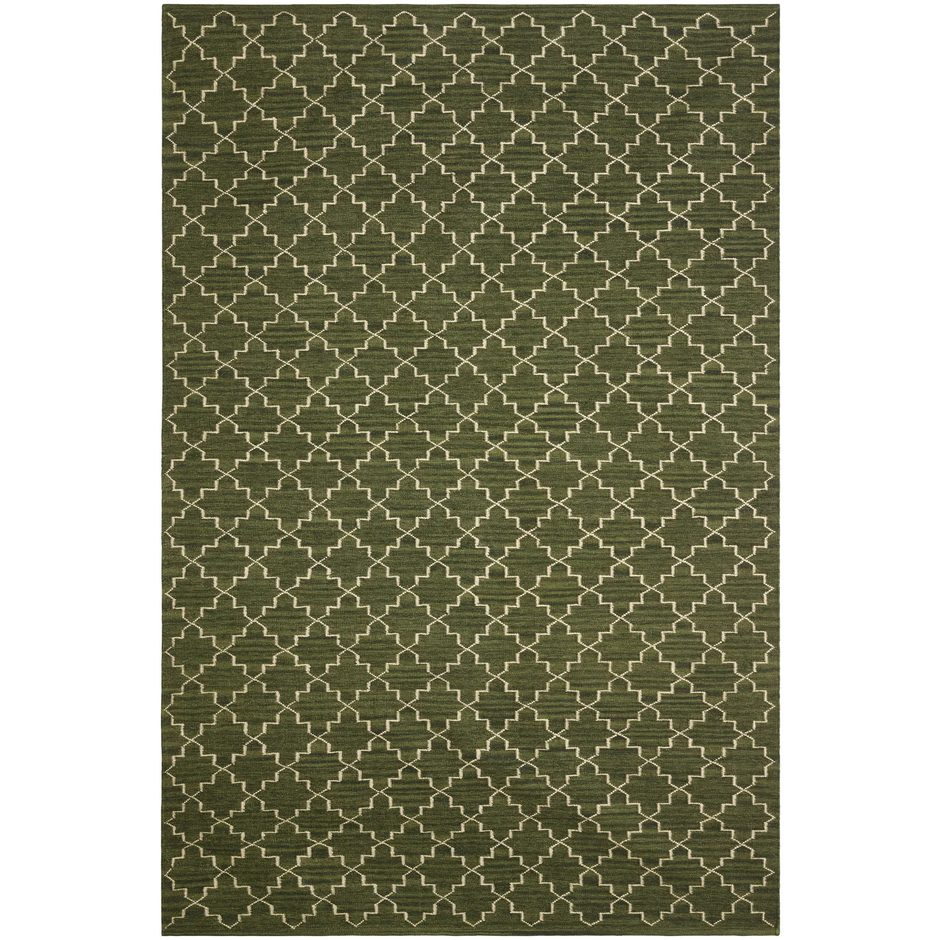 New Geometric gulvteppe 234x323 cm, Green melange-off white Chhatwal & Jonsson