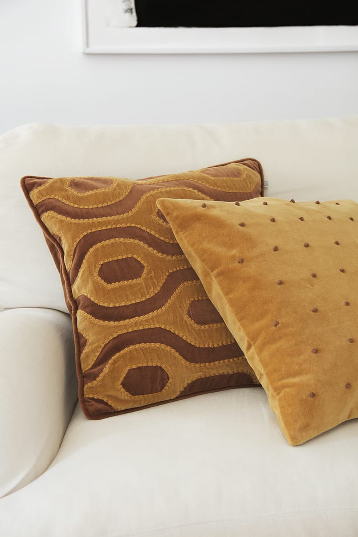 Roma putetrekk 50 x 50 cm, Masala yellow-cognac Chhatwal & Jonsson