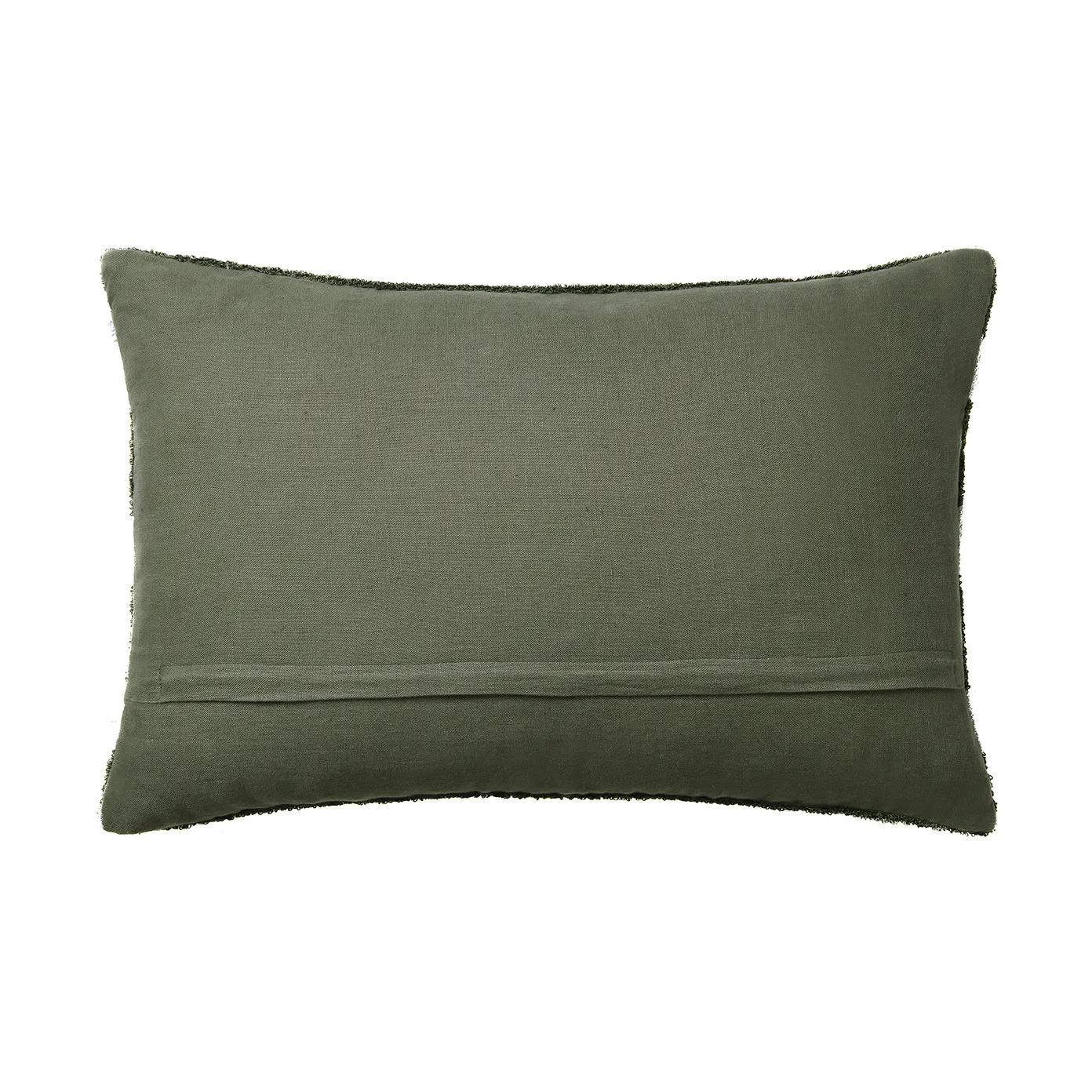 Stripe linen boucle putetrekk 40x60 cm, Cactus green - aqua Chhatwal & Jonsson