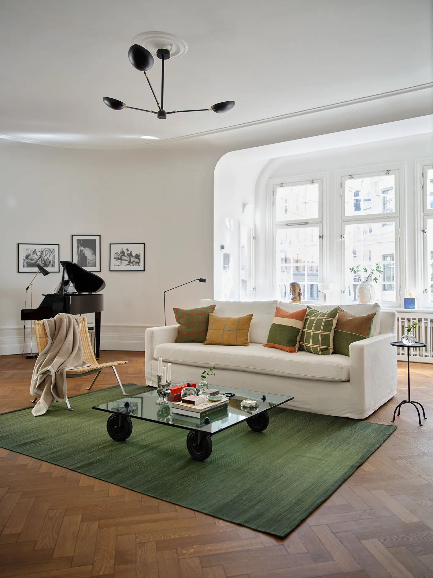 Tapti ullteppe, Green, 180x270 cm Chhatwal & Jonsson