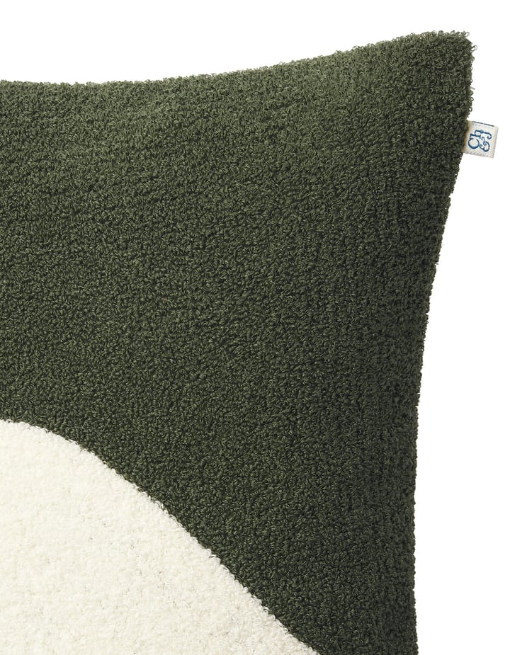Yogi putetrekk 50 x 50 cm, Cactus green-off white Chhatwal & Jonsson