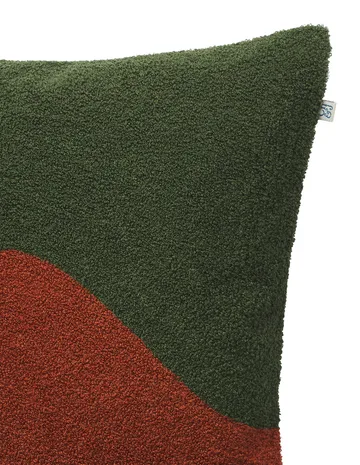 Yogi putetrekk 50 x 50 cm - Forest green-terracotta - Chhatwal & Jonsson
