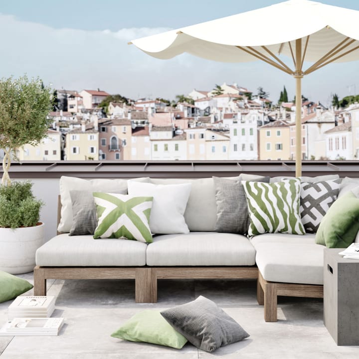 Zebra Outdoor pute 50x50 cm, Sage/off white, 50 cm Chhatwal & Jonsson