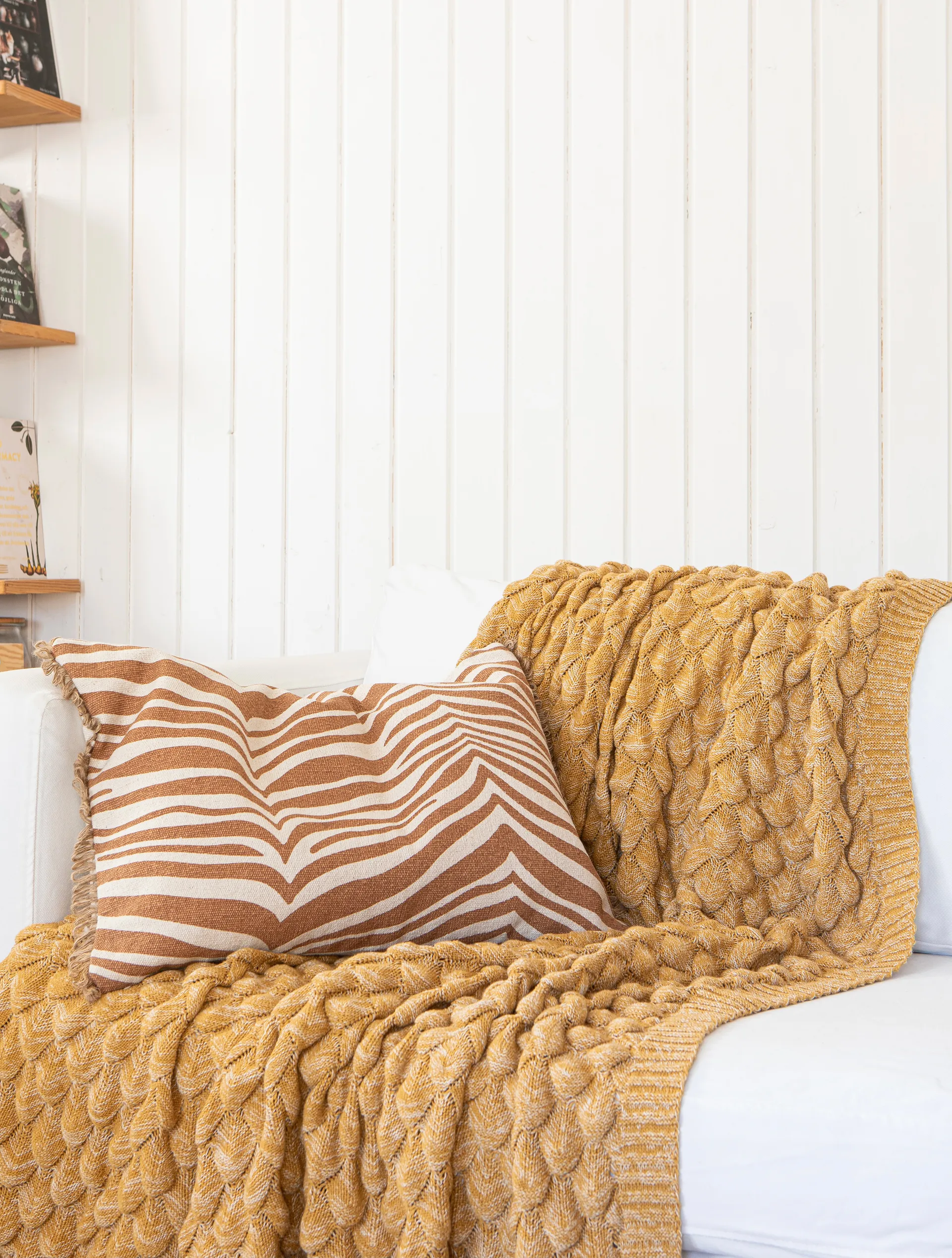 Gems pledd 130x170 cm, Gul Classic Collection