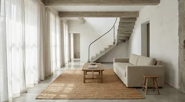 Jute Plain teppe - Natural, 200x300 cm - Classic Collection
