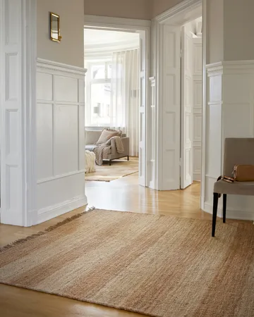 Jute Stripes teppe - Natural jute, 200x300 cm - Classic Collection