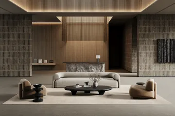 Lobby teppe med kantsøm - Off-white, 200x300 cm - Classic Collection