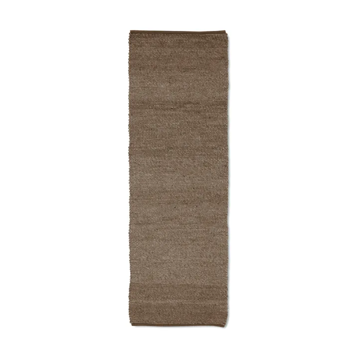 Merino løper - Brun, 80x250 cm - Classic Collection