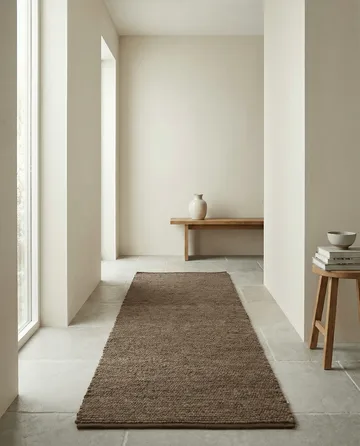 Merino løper - Brun, 80x300 cm - Classic Collection