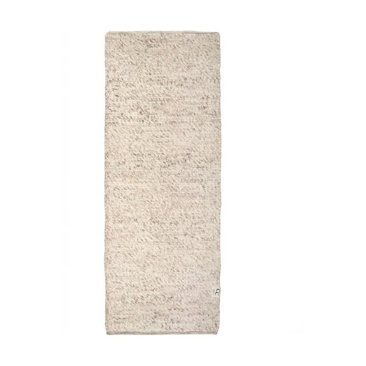 Merino ullteppe 80x250 cm - Naturbeige - Classic Collection