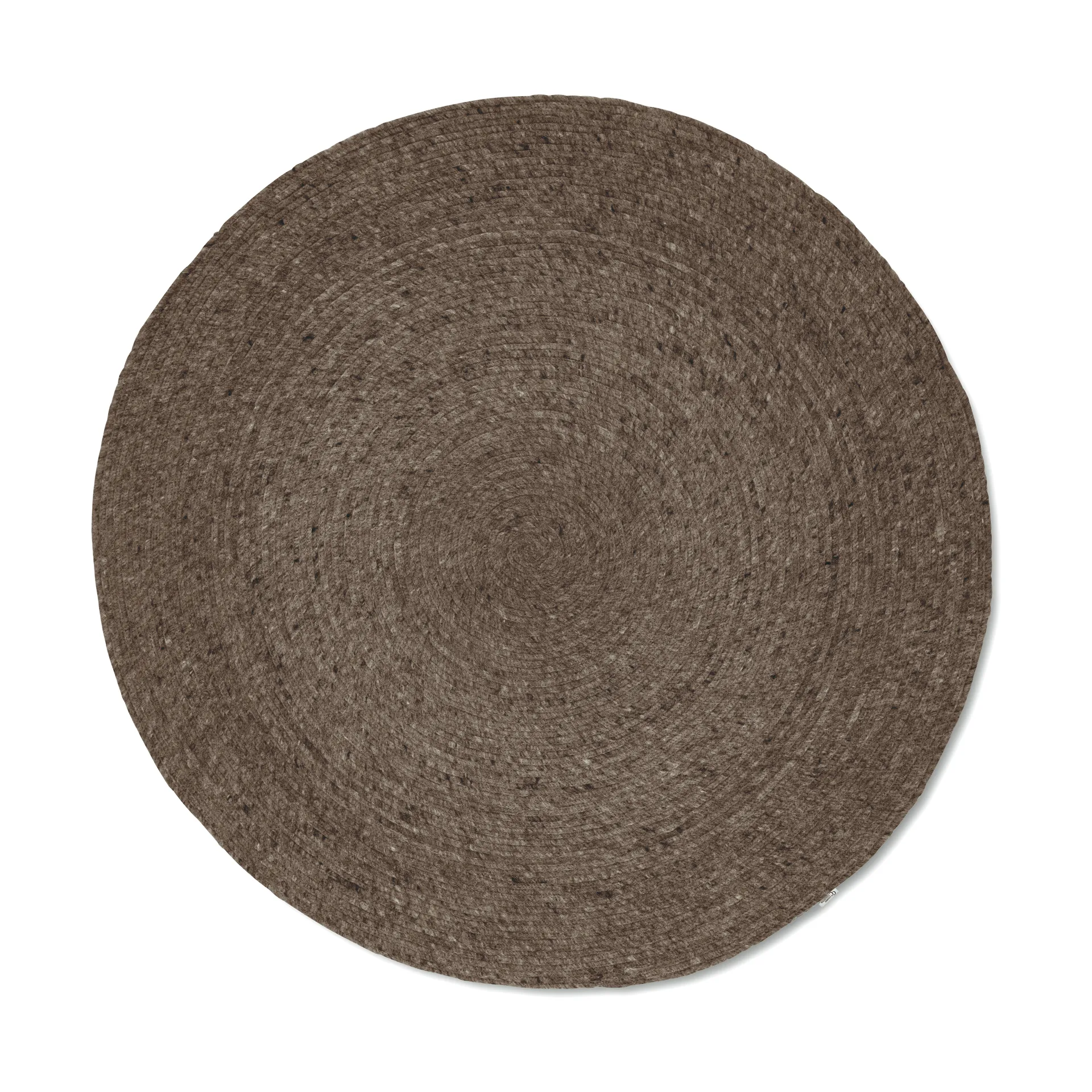 Merino ullteppe rund Ø160 cm, Brun Classic Collection
