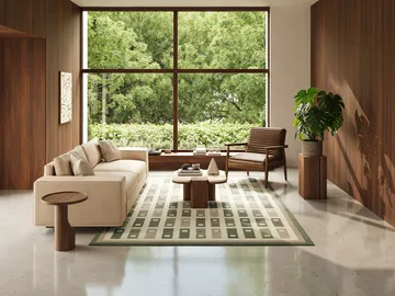 Röllakan Fyrbo teppe - Grønn, 170x230 cm - Classic Collection