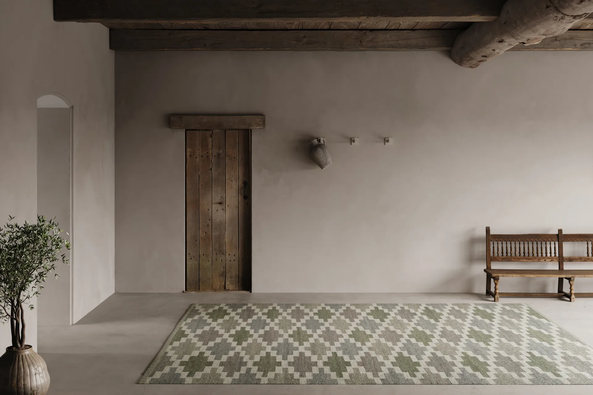 Röllakan Korsnäs teppe, Blågrønn, 170x230 cm Classic Collection