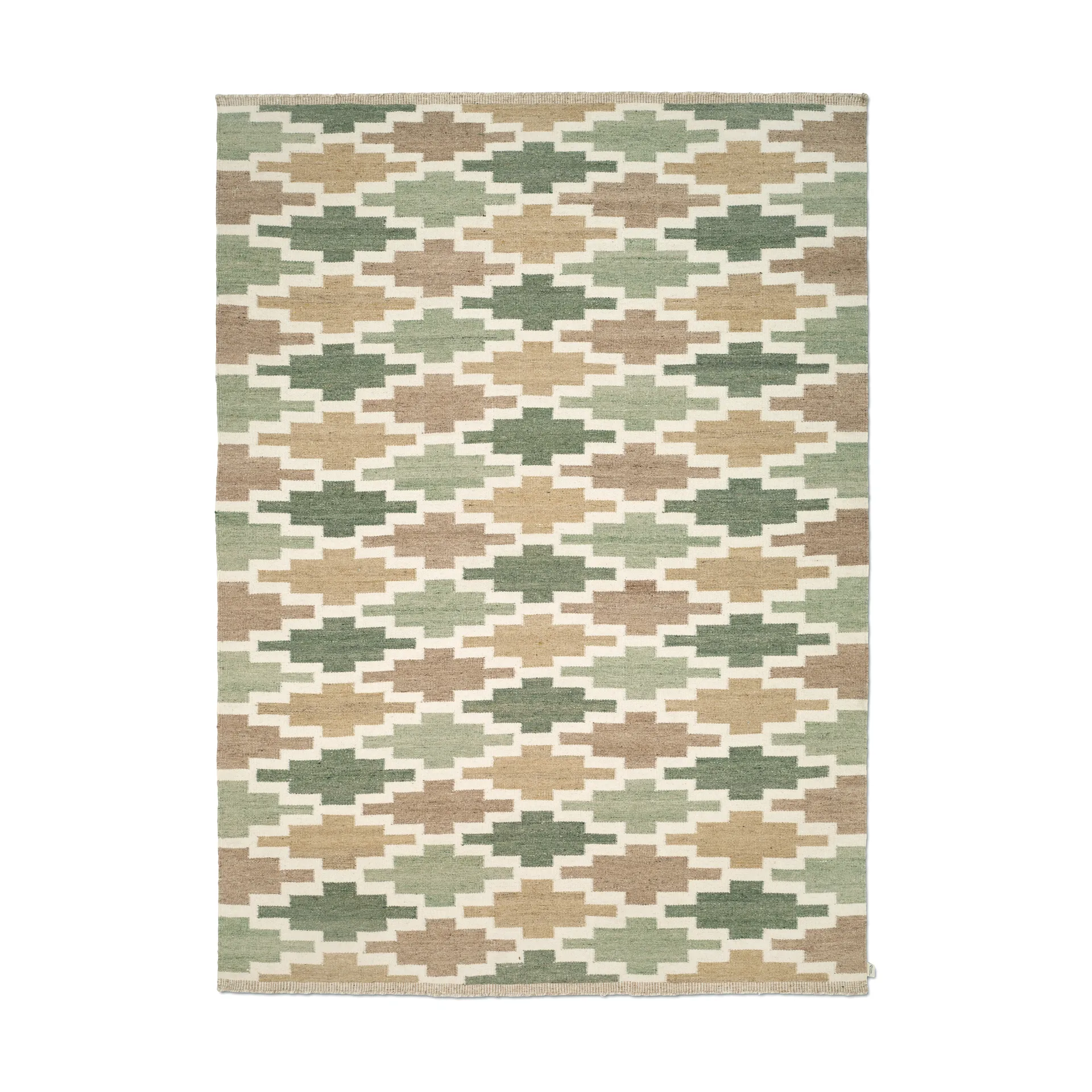 Röllakan Korsnäs teppe, Grønbeige, 250x350 cm Classic Collection