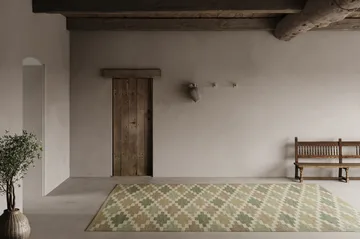 Röllakan Korsnäs teppe - Grønbeige, 250x350 cm - Classic Collection