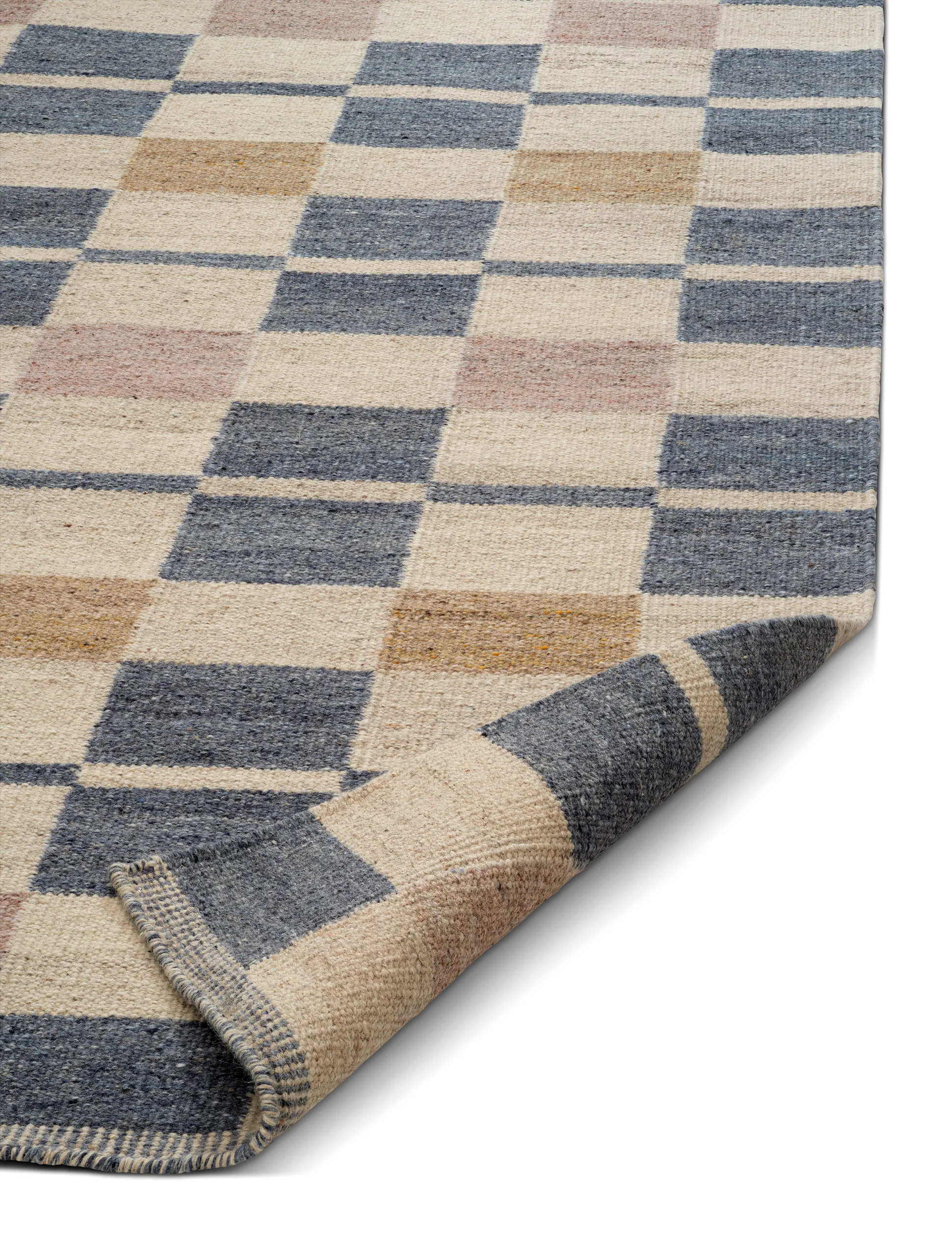 Röllakan Rutvik teppe, Blå, 170x230 cm Classic Collection