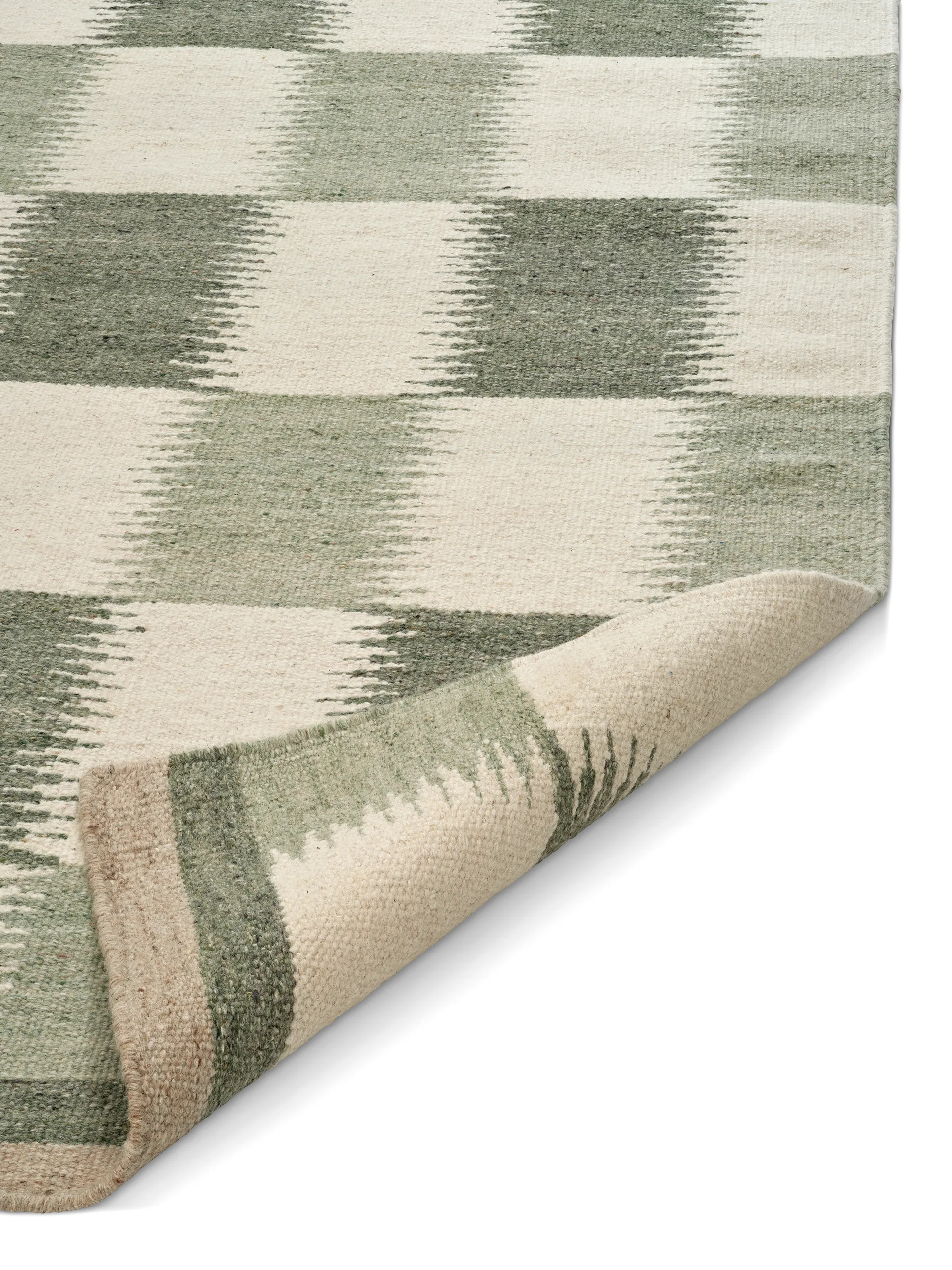 Röllakan Tagel teppe, Grønn, 170x230 cm Classic Collection