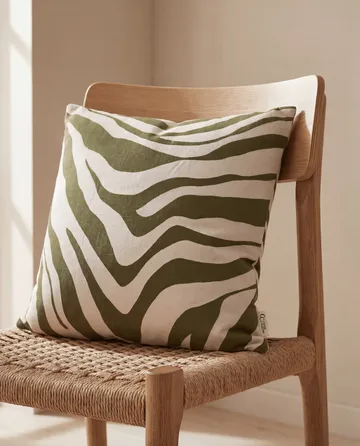 Savannah putetrekk - Green-off white, 50x50 cm - Classic Collection