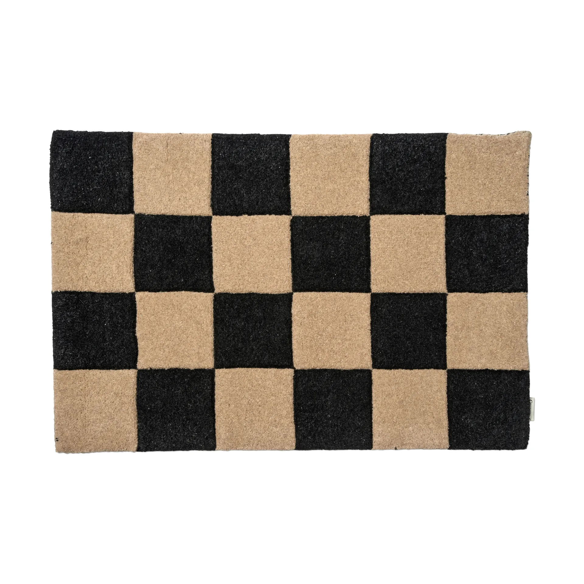 Square dørmatte, Svart-natur, 60x90 cm Classic Collection