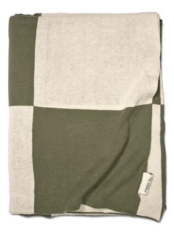 Square pledd 130x170 cm - Grønn - Classic Collection