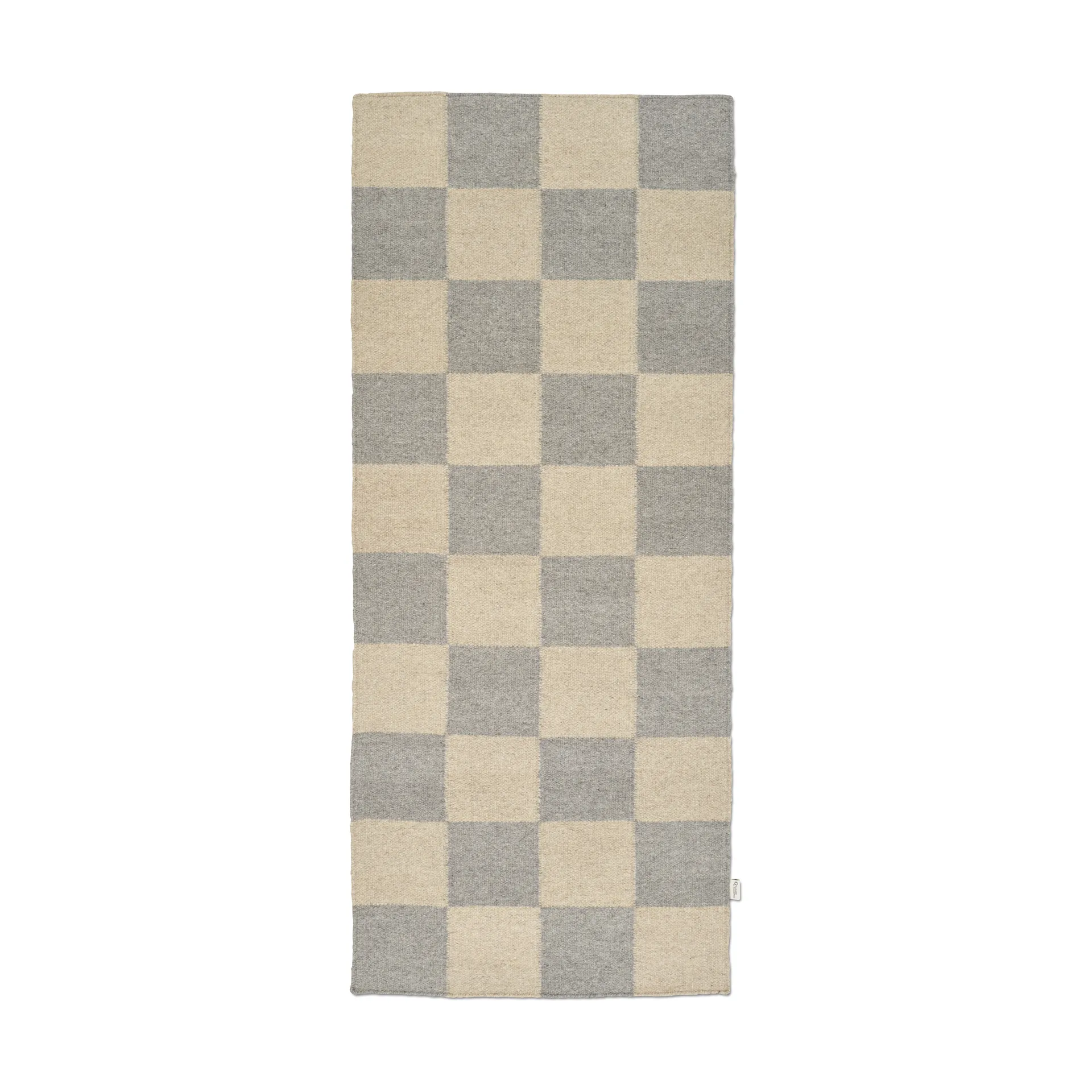 Squares løper, Grey-natural, 80x200 cm Classic Collection
