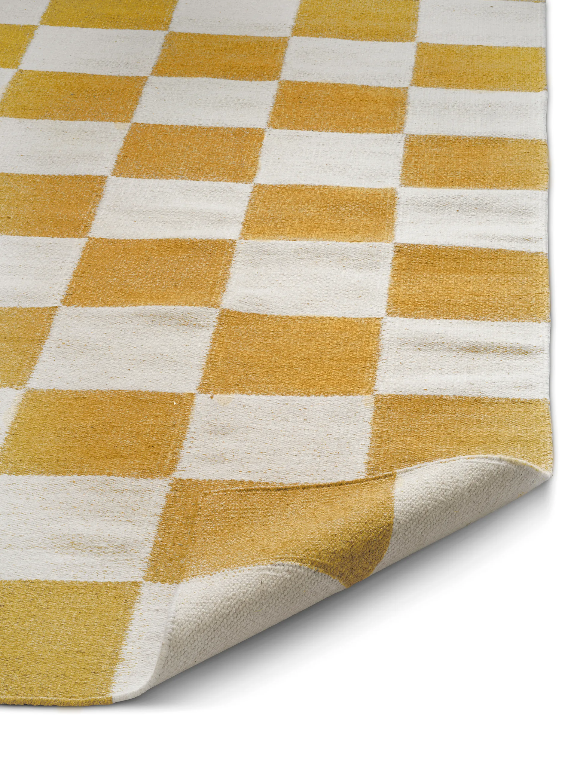 Squares teppe, White-yellow, 200x300 cm Classic Collection