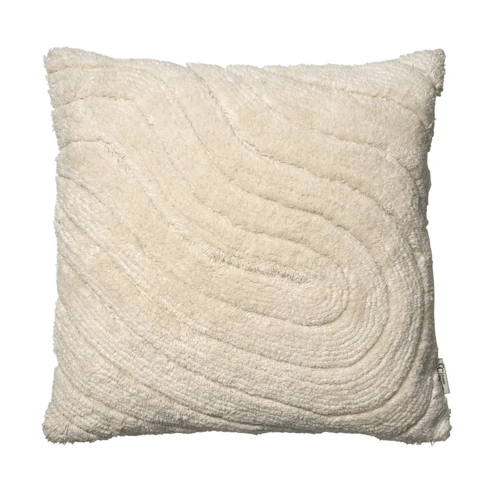 Swirl kuddfodral - Off white, 50x50 cm - Classic Collection