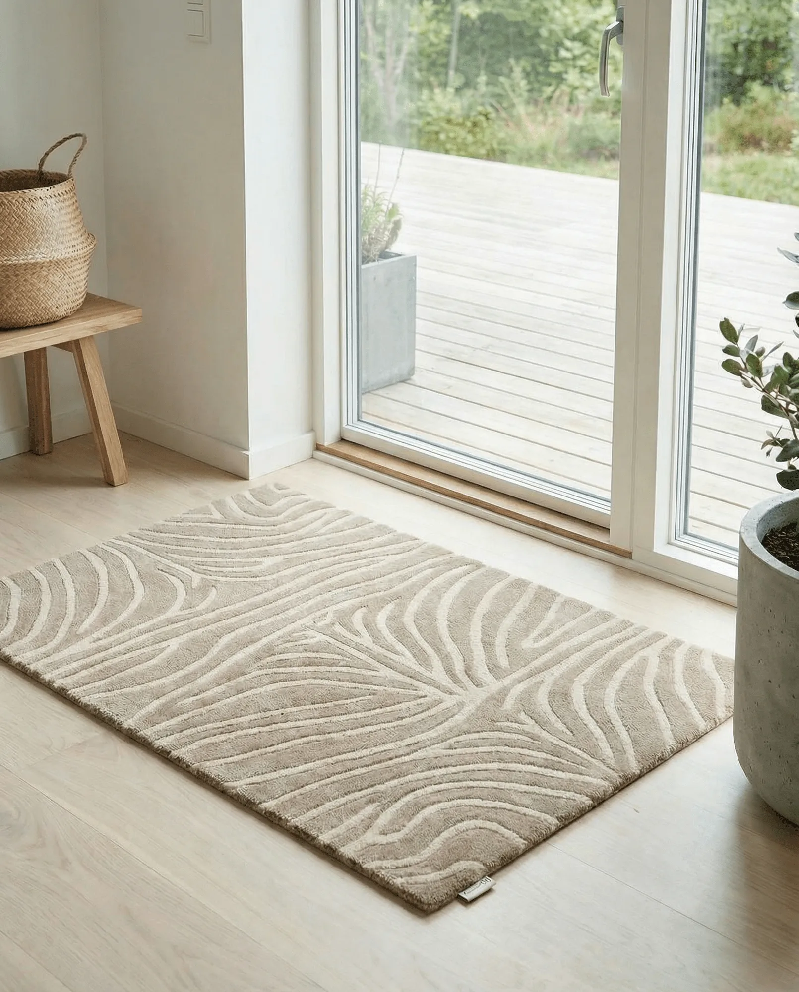 Zebra dørmatte, Beige, 60x90 cm Classic Collection