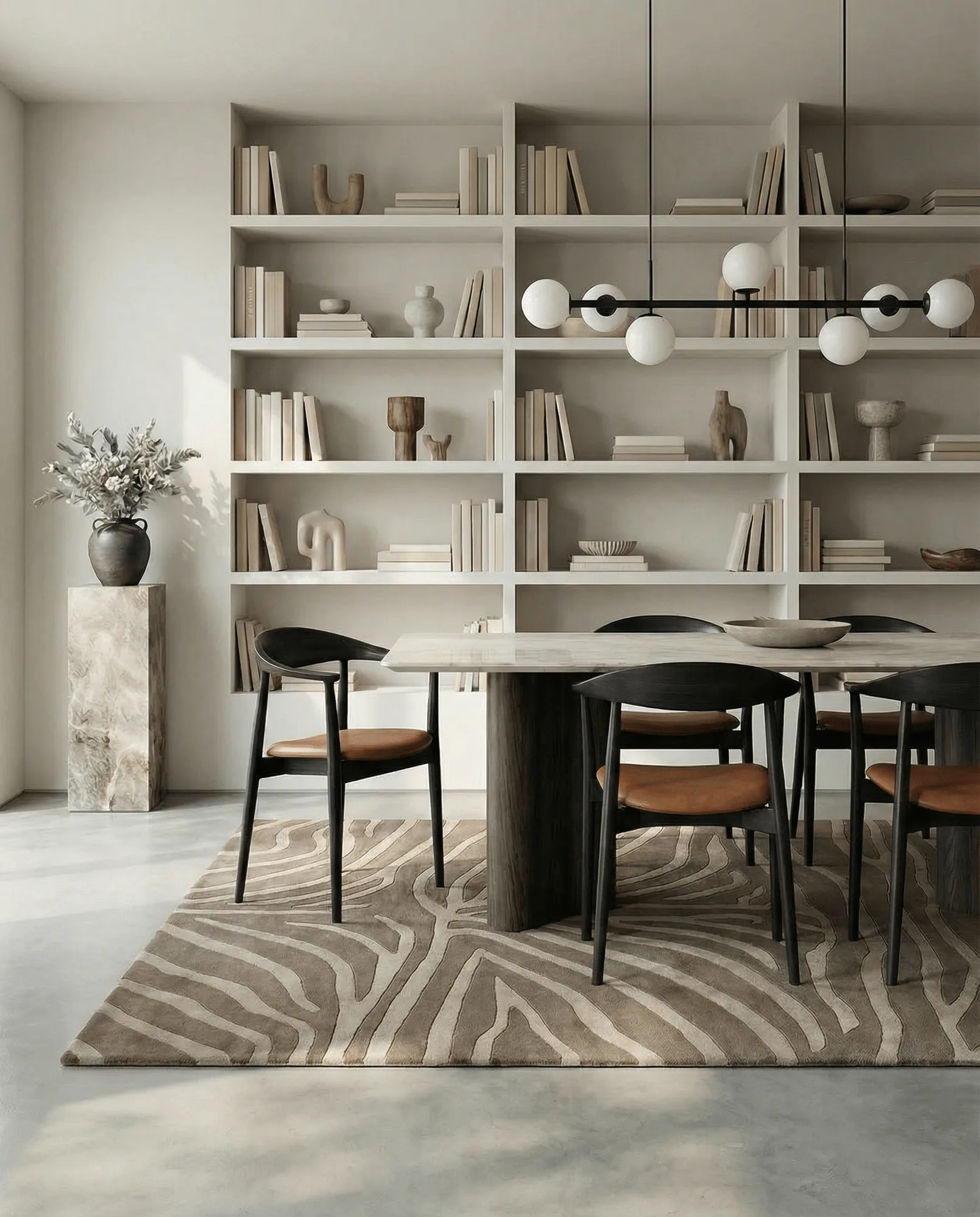 Zebra gulvteppe 250x350 cm, Beige, 200x300 cm Classic Collection
