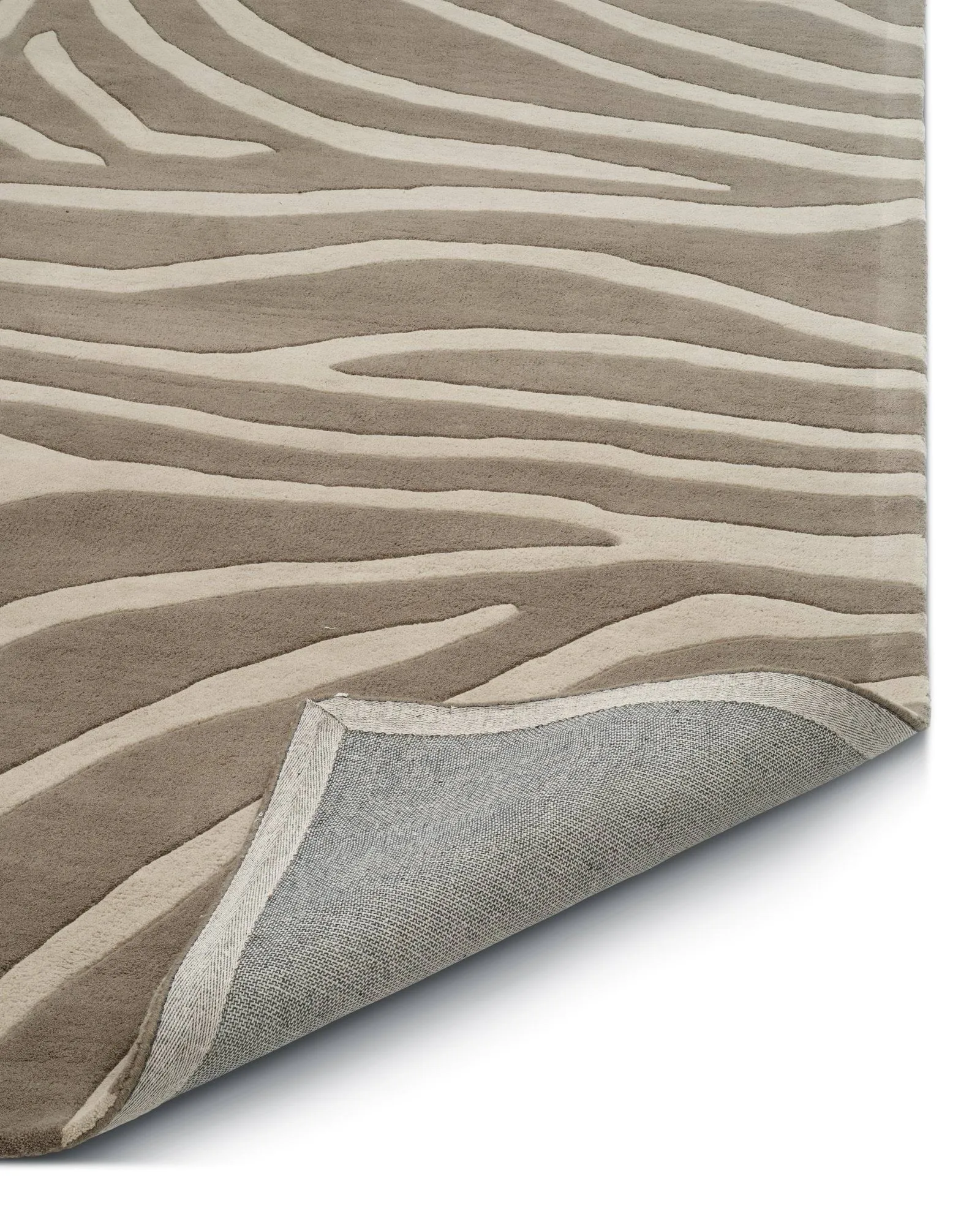 Zebra gulvteppe 250x350 cm, Beige, 250x350 cm Classic Collection