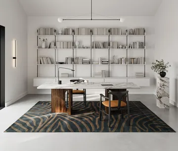 Zebra gulvteppe 250x350 cm - Horizon, 250x350 cm - Classic Collection