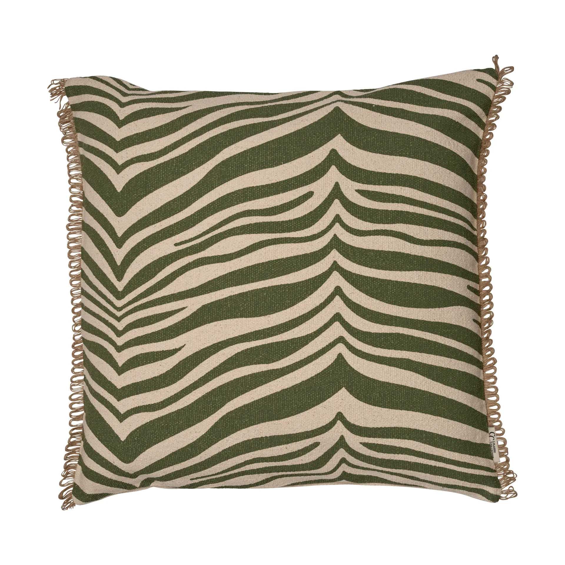 Zebra pute 50x50 cm, Grønn Classic Collection