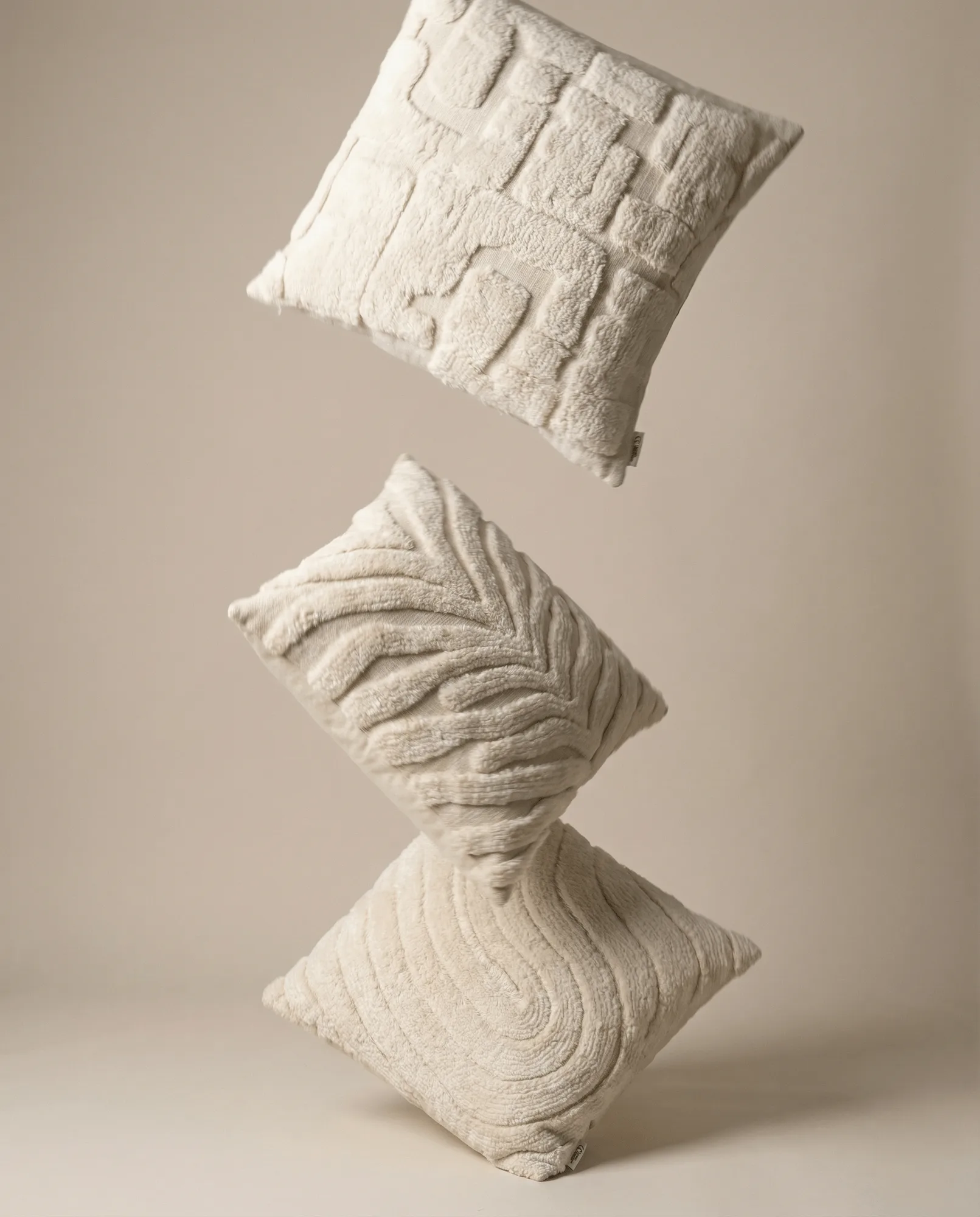Zebra Tuft putetrekk, Off white, 50x50 cm Classic Collection