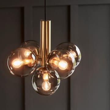 Avenue 43 taklampe - Messing røykfarget glass - CO Bankeryd