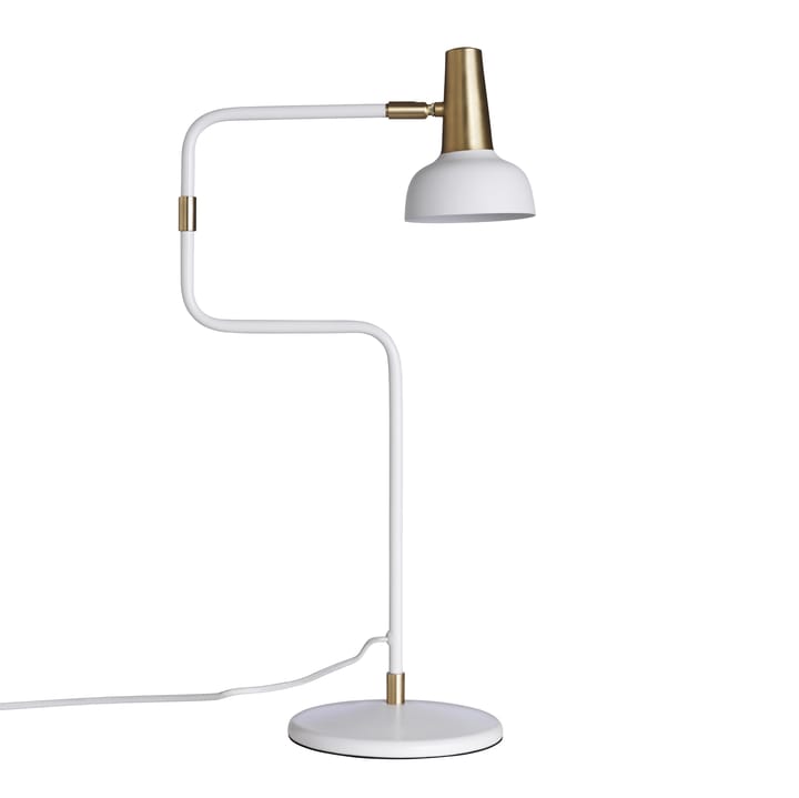 Ray bordlampe - hvit-messing - CO Bankeryd