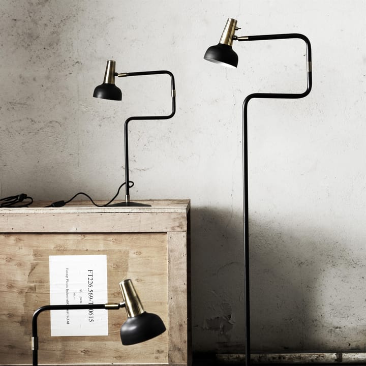 Ray bordlampe, sort-messing CO Bankeryd